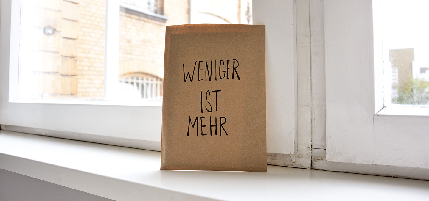 weniger_ist_mehr Poster